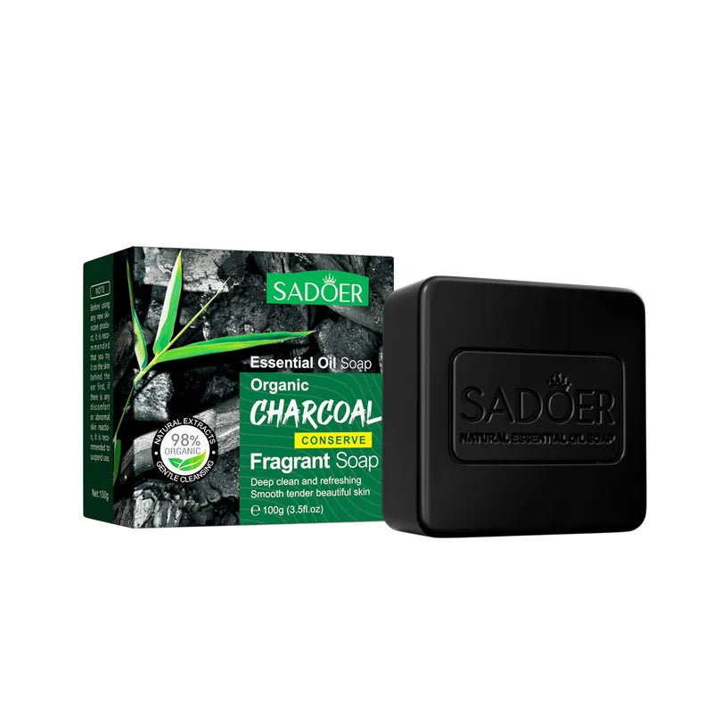 Peppermint Essential Oil Handmade Soap – Kojic Acid & Turmeric Brightening Body & Hand Cleansing Bar for Skin Whitening Care