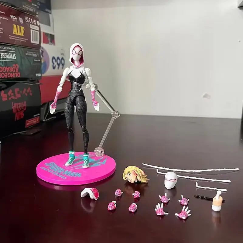 Spider-Gwen Action Figure – Gwen Stacy Model from Spider-Verse, Collectible Toy