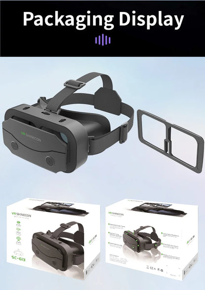 VR Glasses Virtual Reality Headset – 3D Lenses Smart Goggles for Smartphones, Mobile Game Accessory