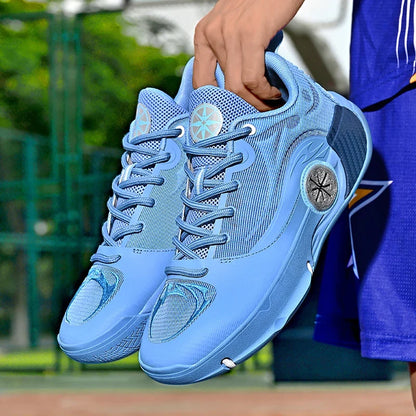 Men's Athletic Basketball Shoes - Breathable Cushioned Non-Slip Sneakers for Gym, Training & Running
