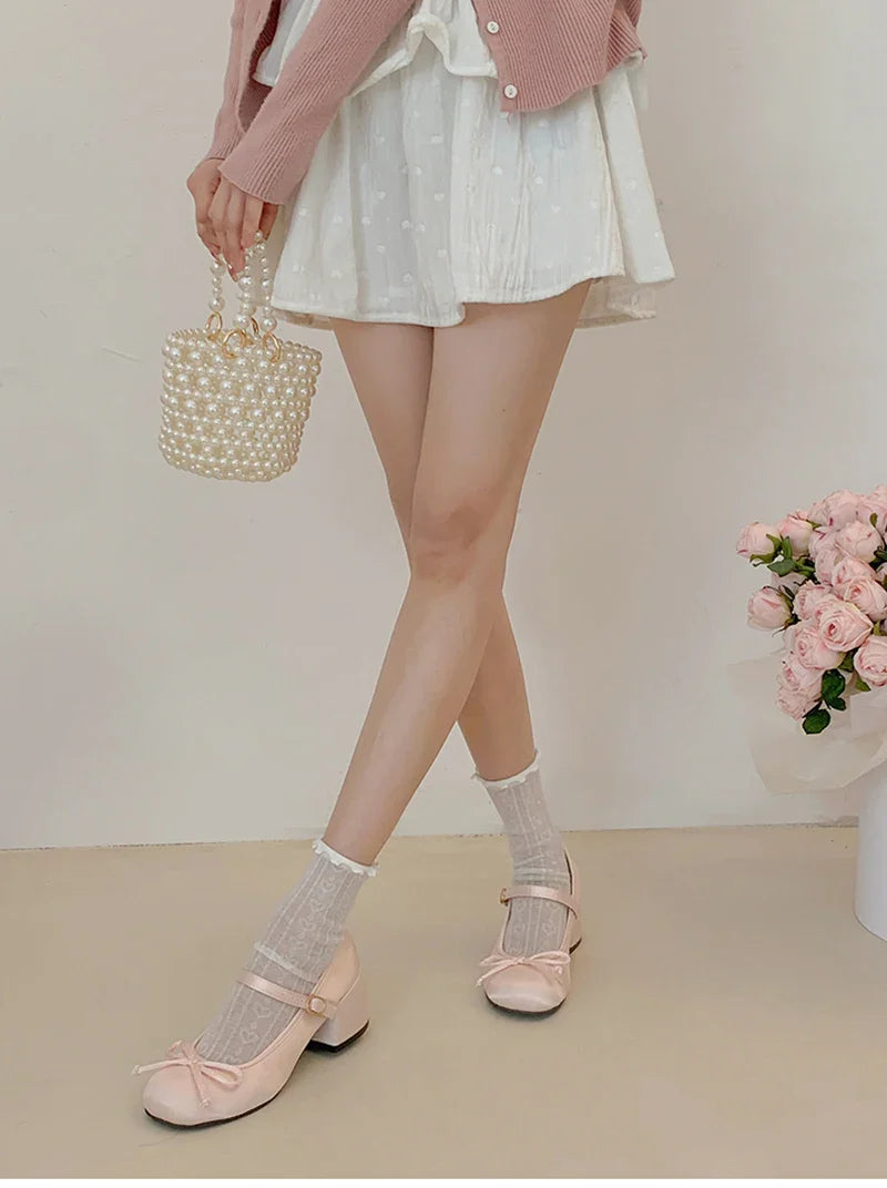 2025 Spring Autumn Mary Jane Shoes — Elegant Mid Heel Round Toe Pumps for Women