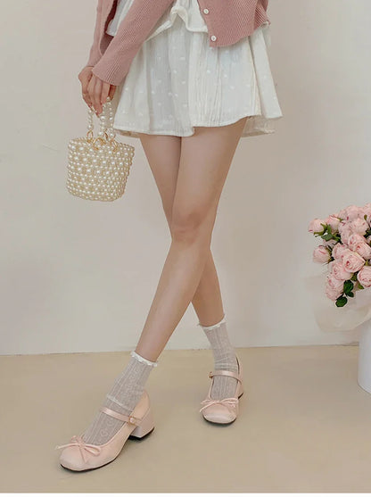 2025 Spring Autumn Mary Jane Shoes — Elegant Mid Heel Round Toe Pumps for Women