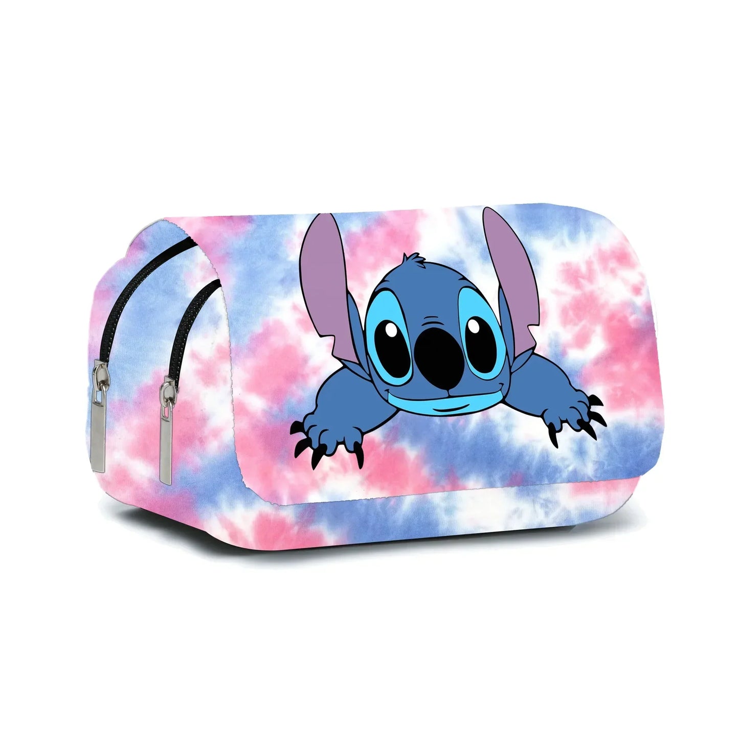 Stitch Fully Printed Flap Pencil Case – Kawaii Anime Stationery Box for School Girls