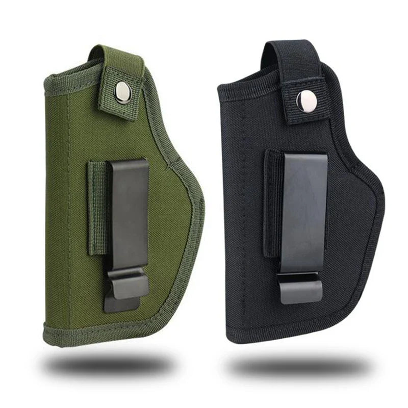Tactical Universal Gun Holster - Left/Right Hand Waist Concealed Carry for Glock 17/19, Beretta M9, 1911, P226, 9mm Mag Pouch