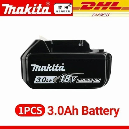Genuine Makita 18V Battery – 6Ah/5Ah/3Ah Rechargeable for Drill DGA404, DDF487, DTW700, DTD173, HR410D, DJV182, LXT400