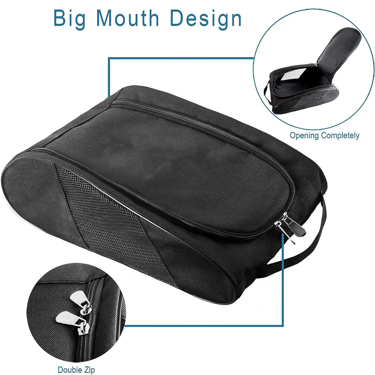 Portable Football Boot Bag, Golf Football Basketball Shoe Bag for Men Women Boys Girls