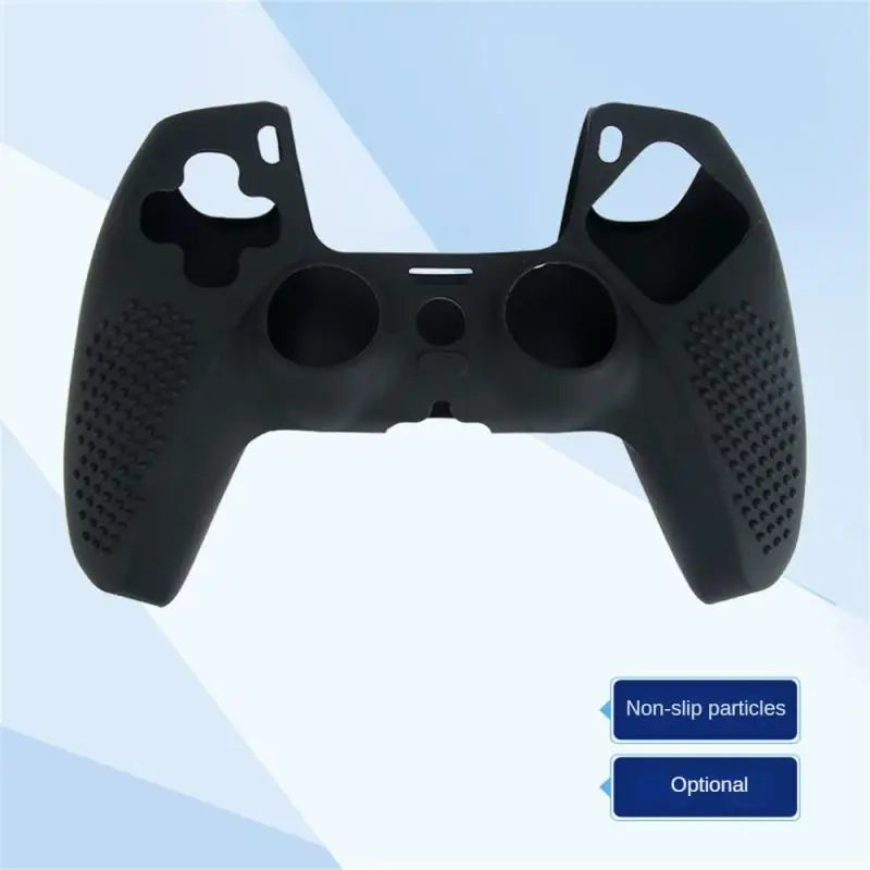 Anti-Slip Studded Silicone Cover for PS5 DualSense Controller - Water Print Rubber Skin with 2 Thumb Grips