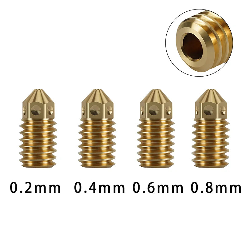 Bambu Lab A1 Mini Hotend Kit – 0.2/0.4/0.6/0.8MM Replaceable Nozzle for A1/A1 Mini 3D Printer Assembly