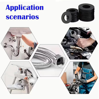 30-Piece Rubber O-Ring Set - Replacement Seals for Shower Hoses, Faucets, Water Heaters & Valves