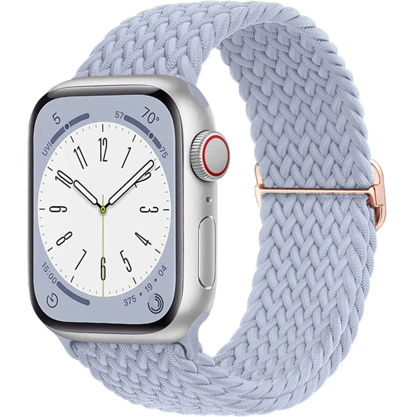 Elastic Braided Solo Loop Apple Watch Band – Adjustable Stretch Strap for Series SE, 5–11 & Ultra 3 (40mm–49mm)
