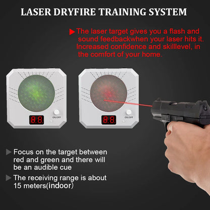 Infrared Induction Electronic Laser Target – Color-Sensitive Shooting Practice Toy with Sound Effects
