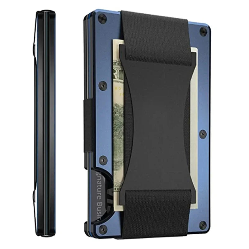 Carbon Fiber Minimalist Slim Wallet for Men – RFID-Blocking Credit Card Holder & Cashback Cardholder Case