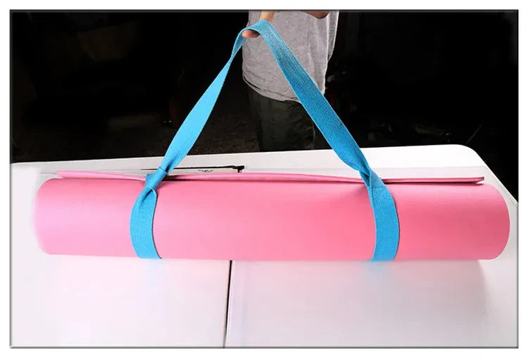 Adjustable Yoga Mat Strap – Shoulder Carrier for Exercise, Fitness & Stretch, 165cm x 3.8cm