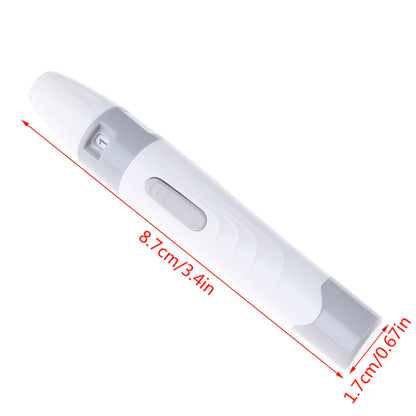 Lancet Pen Lancing Device for Diabetics – Adjustable Depth Blood Sampling Tool for Safe and Easy Glucose Testing