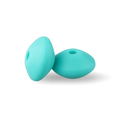12mm Silicone Lentil Abacus Beads 50/100PCS – DIY Loose Focal Beads for Jewelry, Bracelets, Necklaces & Keychains
