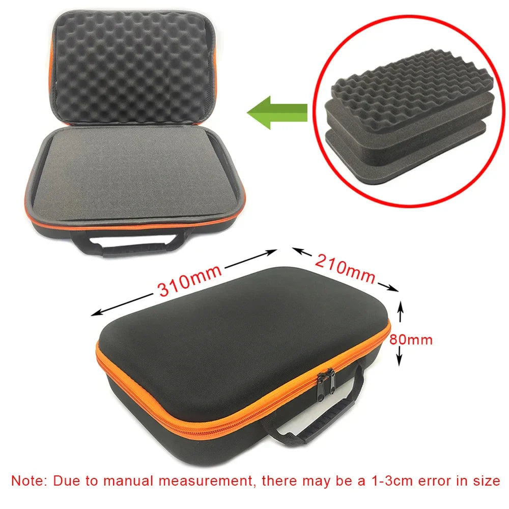 DIY Foam Hard Carry Case Storage Bag – Shockproof Travel Zipper Organizer for Camera & Outdoor Tool Accessories