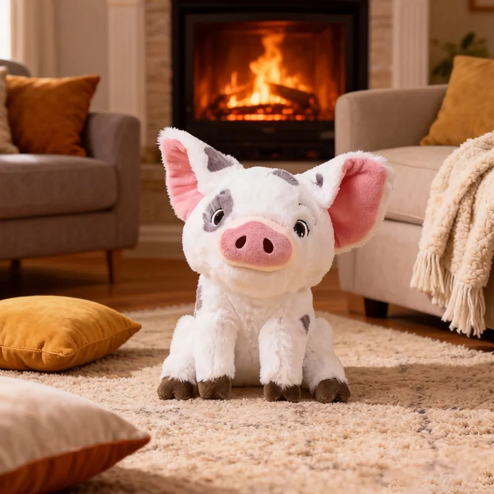 Kawaii Pig & Rooster Plush Toy - Cute Anime Stuffed Animal Sleep Companion & Birthday Gift