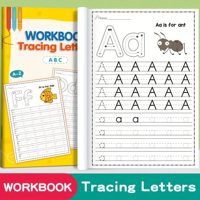 Alphabet Practice Book for Kids - Preschool Writing & Coloring Activities for Early Learning