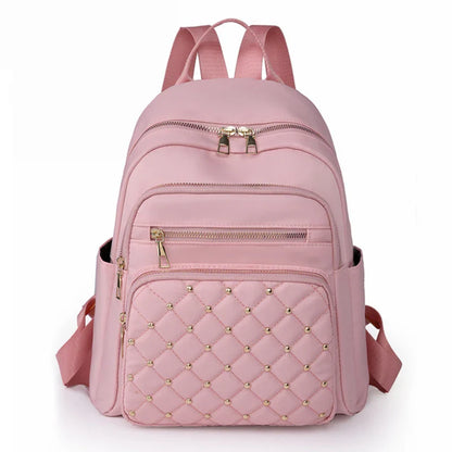 High-Quality Nylon Women's Backpack - Large Capacity, Versatile and Casual Travel Shoulder Bag for Teens