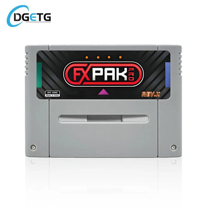 FXPAK Pro SD2 Rev X SNES Game Cartridge – 3000-in-1 16-Bit Retro Console Card for JP/EU/US with SA1 & DSP RPG Support