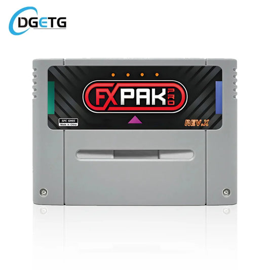 FXPAK Pro SD2 Rev X SNES Game Cartridge – 3000-in-1 16-Bit Retro Console Card for JP/EU/US with SA1 & DSP RPG Support