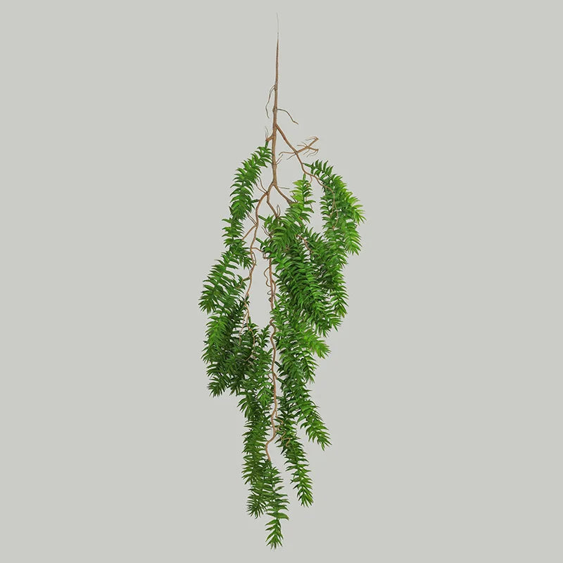 Artificial Hanging Green Plant: Fake Vine Ivy Hanging Plant for Home, Garden, Wedding - Rattan Green Grass Plants for Wall Decoration