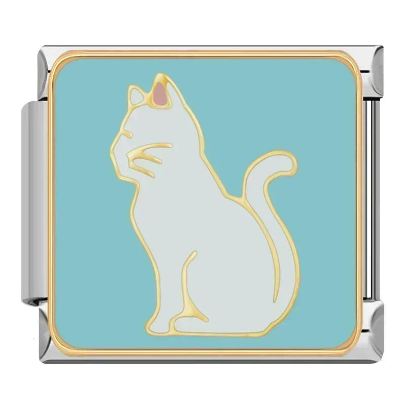 Hapiship 2024 Eye Moon Star Fish Spider Poker Queen Charm – Italian Links for 9mm DIY Bracelet Jewelry DJ854