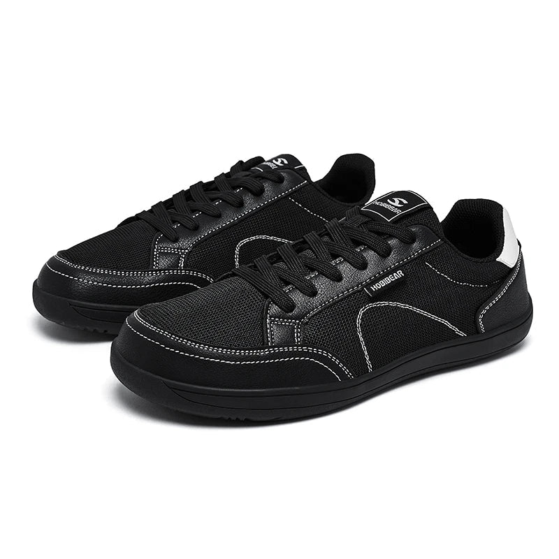 HOBIBEAR Barefoot Minimalist Shoes – Wide Toe Lace-Up Zero Drop Lightweight Sneakers for Men & Women