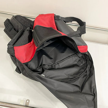 Large Capacity Chest & Crossbody Bag – Multi-Pocket Outdoor, Travel & Cycling Bag