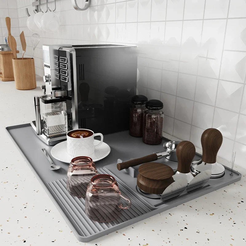 JUSTINLAU Non-Slip Silicone Espresso Tamping Mat – Coffee Press Cushion Pad & Tamp Station Tool for Home & Café Barista Use