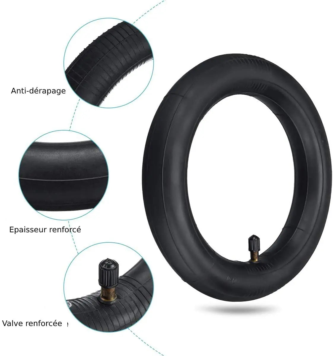 Xiaomi M365 Pro Electric Scooter Tire – 8.5” Upgraded Thick Rubber Inner Tube Replacement (Front & Rear)