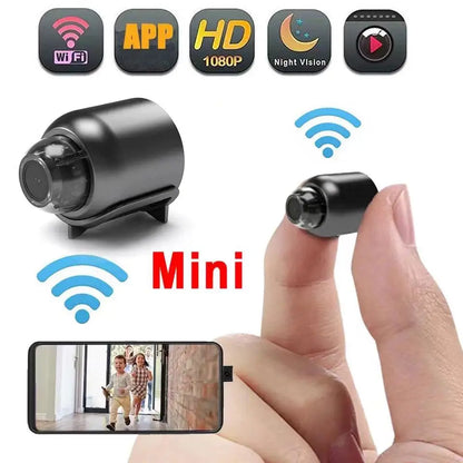 1080P HD Mini WiFi Camera – Wireless Night Vision, Remote Home Surveillance for Kids, Pets & Safety Monitoring