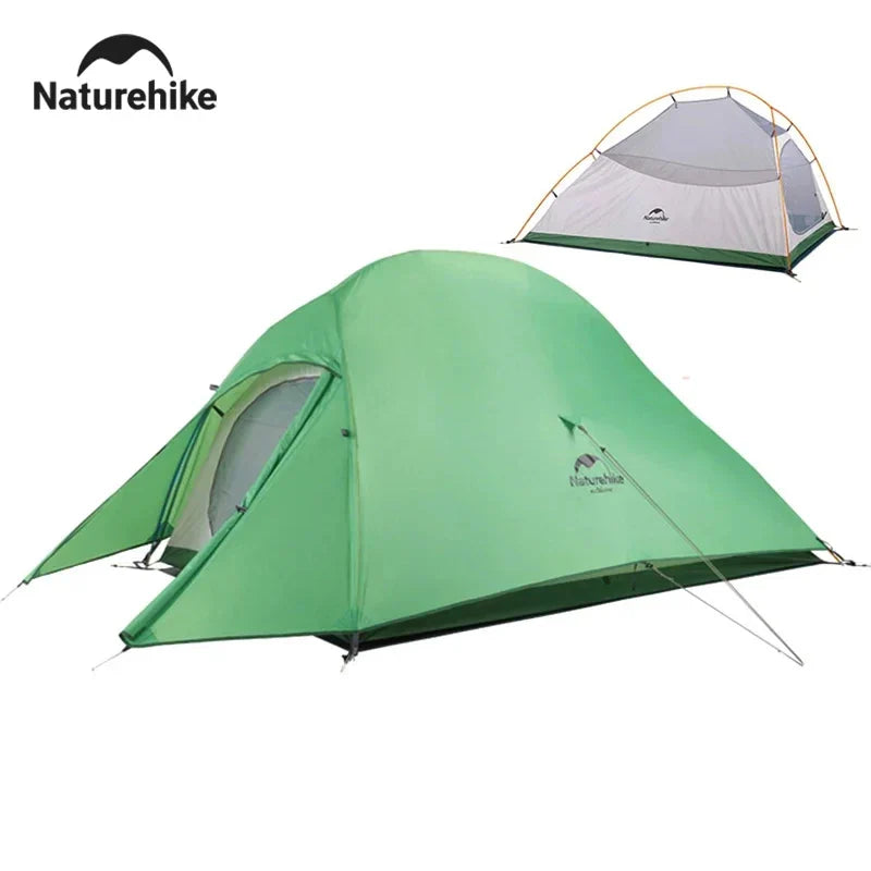 Naturehike Cloud Up 2-Person Camping Tent – Waterproof, Ultralight, Easy Build Beach Tent for Hiking & Backpacking Outdoors