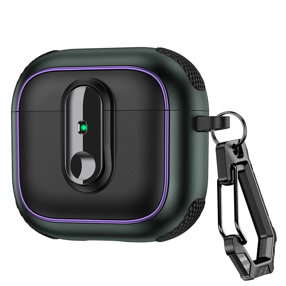 Armor Lock Earphone Case for AirPods – Shockproof TPU & PC Cover for AirPods 1, 2, 3, 4 & Pro 2, 2nd & 4th Gen