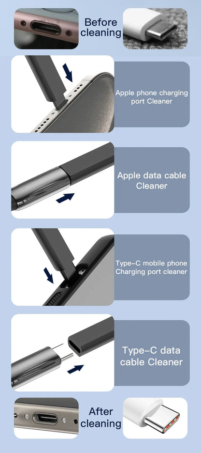22-in-1 Digital Cleaning Kit – Phone, Camera, Laptop, Keyboard, Headset Brush & Screen Dust Cleaner Gift