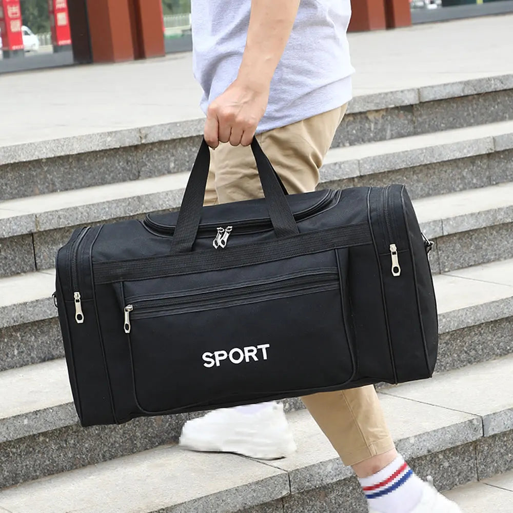 YIXIAO Large Capacity Gym & Travel Bag – Multifunction Sports Fitness Shoulder & Messenger Bag for Men