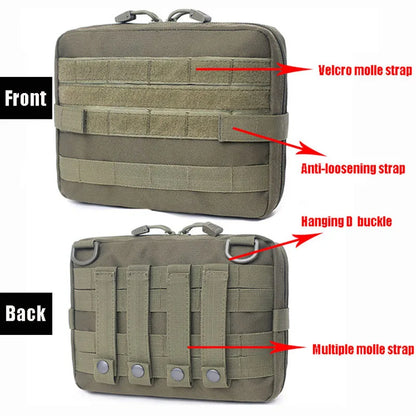 MOLLE Medical Utility Pouch - EMT Tactical Emergency Pack for Camping Hunting EDC Multi-Tool Gear Accessories