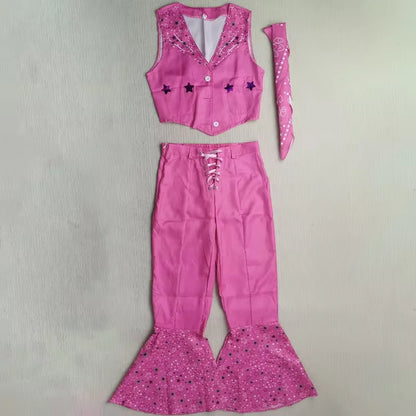 Women’s Pink Princess Cosplay Costume - Complete Outfit with Suit, Scarf & Hat for Comic Con & Halloween