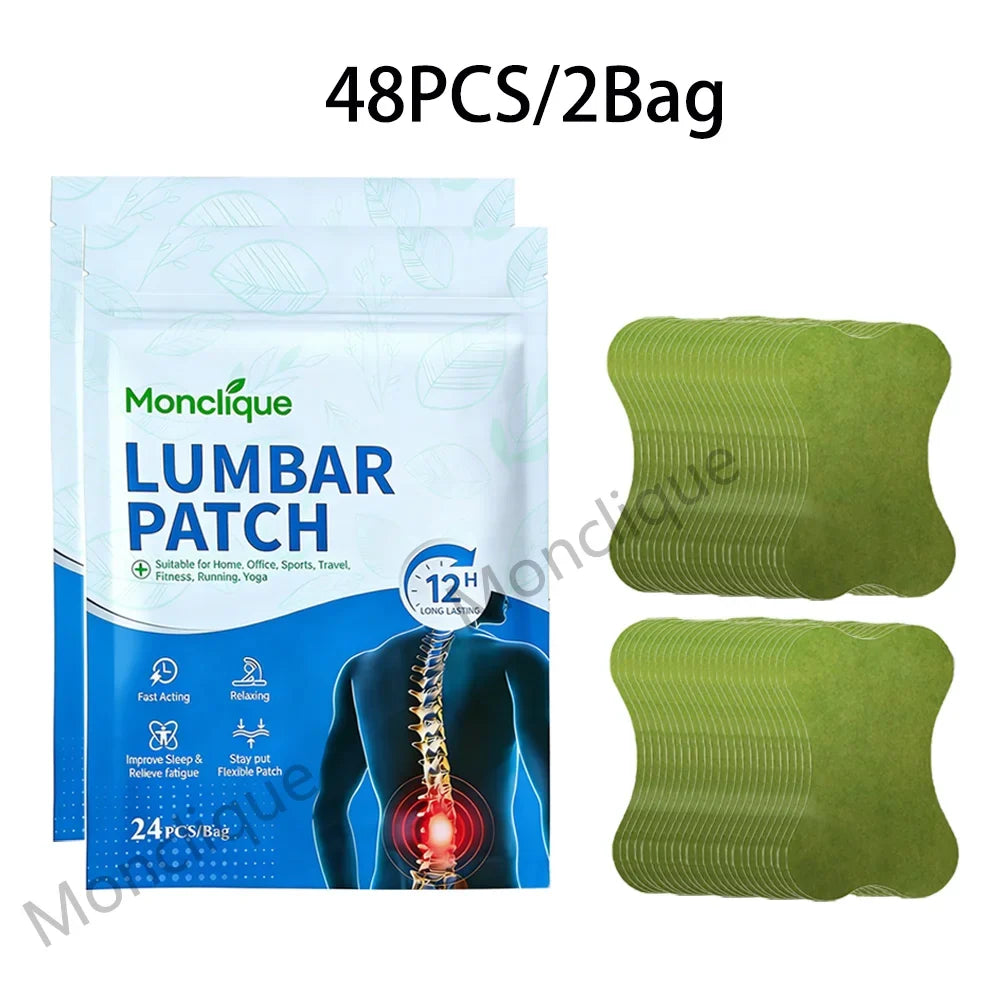Lumbar Massage Patches - Moxibustion Hot Compress Stickers for Waist Relaxation & Muscle Comfort