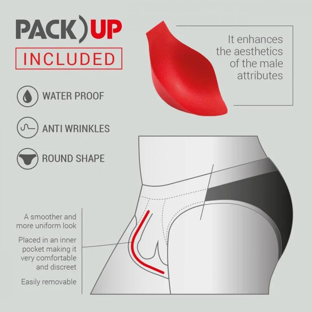 Men’s Padded Enhancer Briefs – Push-Up Front Pouch Sponge Insert Underwear for Shaping & Comfort Fit