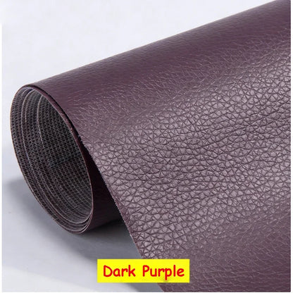 Large PU Leather Repair Patch Roll - Self-Adhesive Faux Leather Repair Tape for Sofa, Car & EV Seats