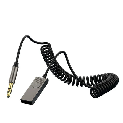 Bluetooth Car AUX Adapter – USB to 3.5mm Stereo Wireless Audio Receiver & Handsfree Dongle