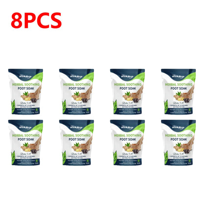 1-10 Bags Foot Bath Gel – Natural Herbal Foot Soak Beads for Detox, Dehumidification, Fatigue Relief & Leg Vein Repair