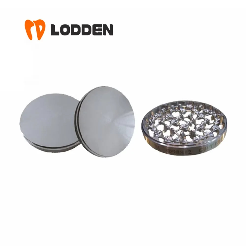 LODDEN 98mm GR2/GR5 Dental Titanium Disc — CAD/CAM Milling Block for Implants, Abutments & Dental Framework