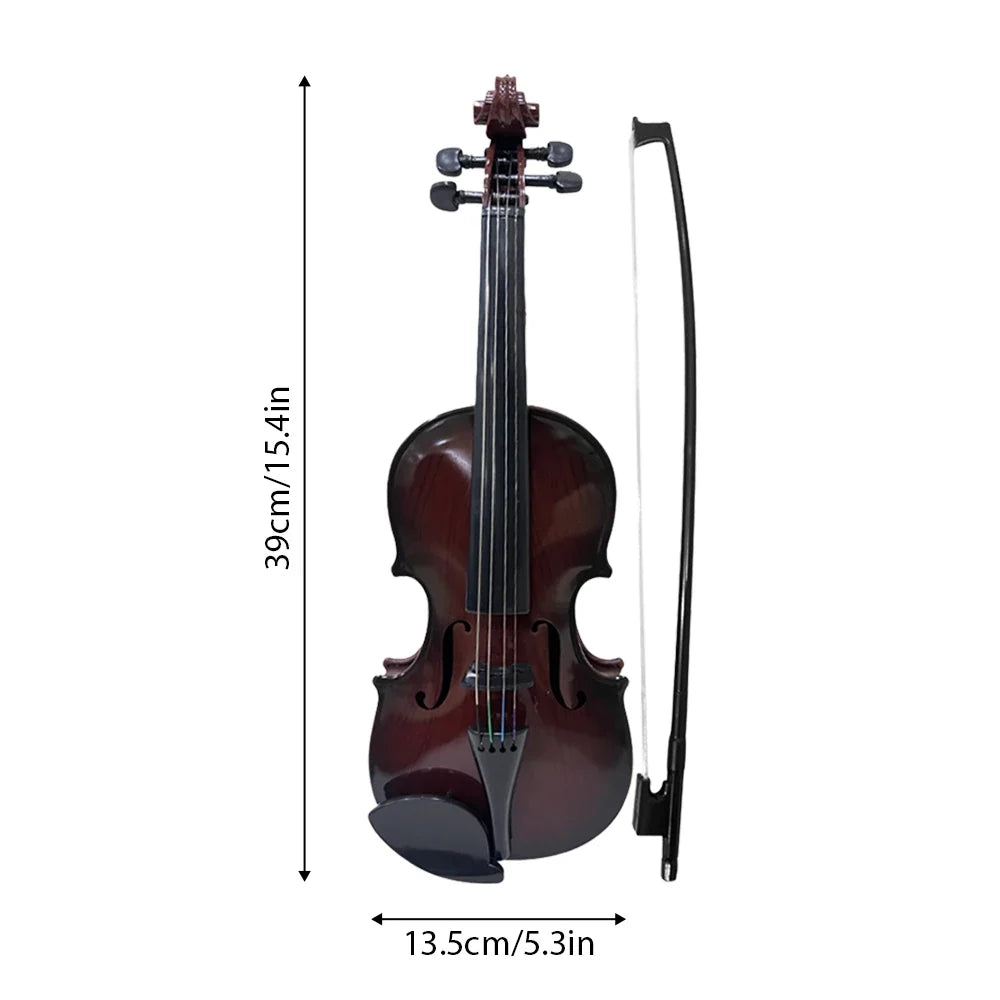 Simulated Violin Practice Kit - Beginner Musical Instrument with Exquisite Design for Learning, Performance & Gifts