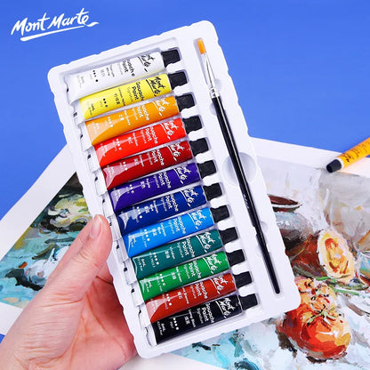 12/24/36 Colors Gouache Paint Set – 6ml Tubes with Rich Vivid Colors for Artists, Students & Beginners