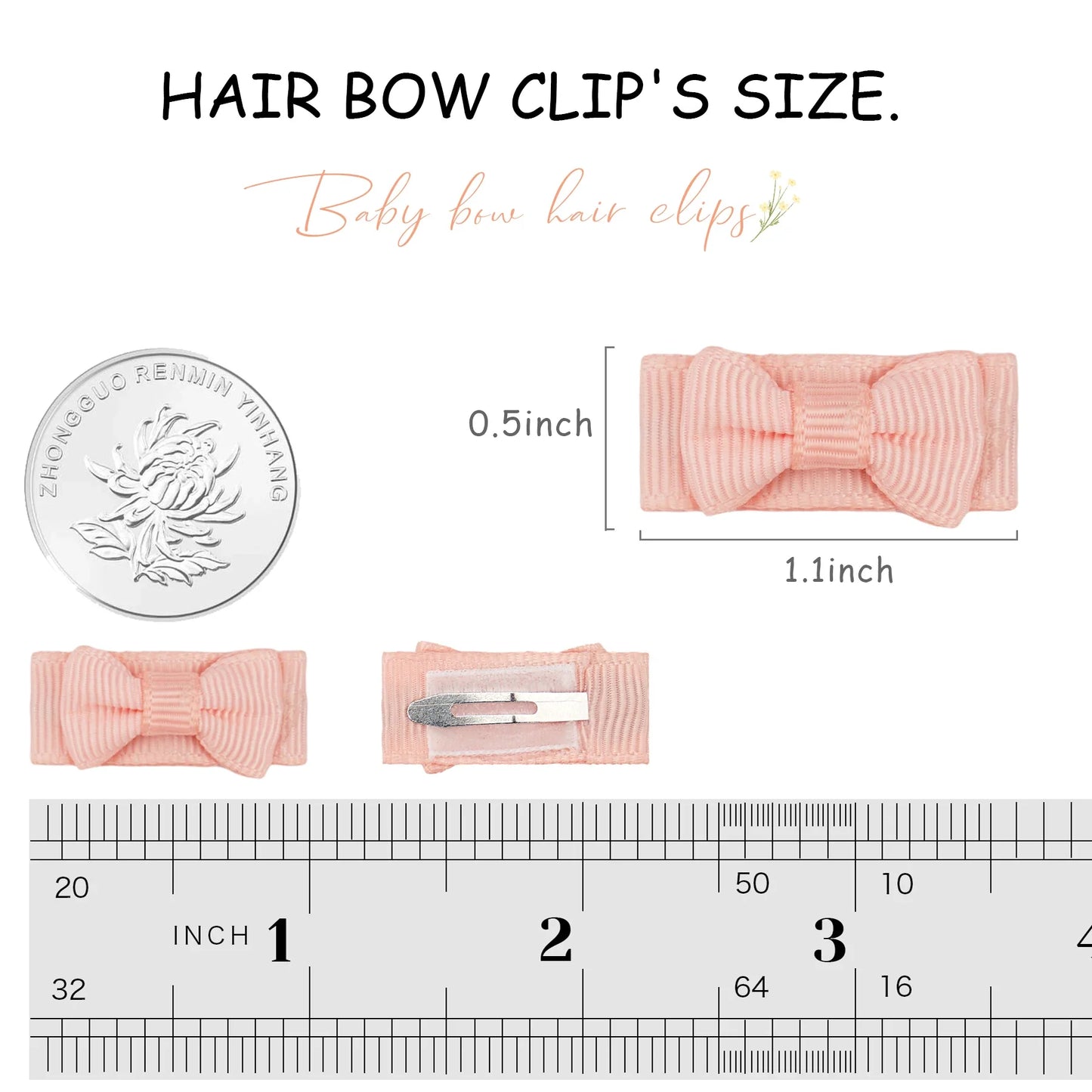 20Pcs Baby Hair Clips Set – Gentle Lanugo Headdress Trumpet Princess Hairpins for Toddlers