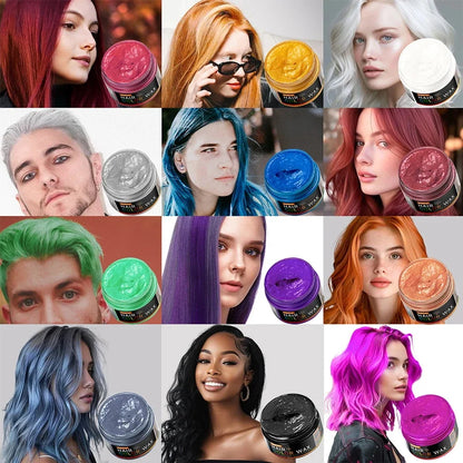 Halloween Hair Color Wax – Easy Wash DIY Temporary Hair, Eyebrow & Beard Dye Cream