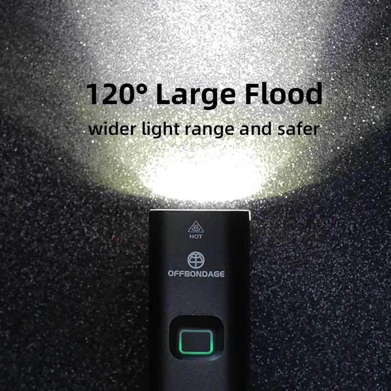 OFFBONDAGE 1000 Lumen Bicycle Light - USB Charging Bike Headlight & Power Bank | MTB & Road Highlight Flashlight for Handlebar