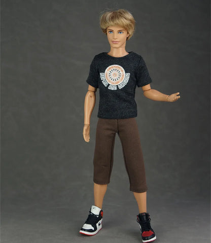 30cm Male Anime Doll Clothes – 1/6 BJD Fashion Casual Suit for KEN Dolls, DIY Reborn Toy Accessories & Gifts